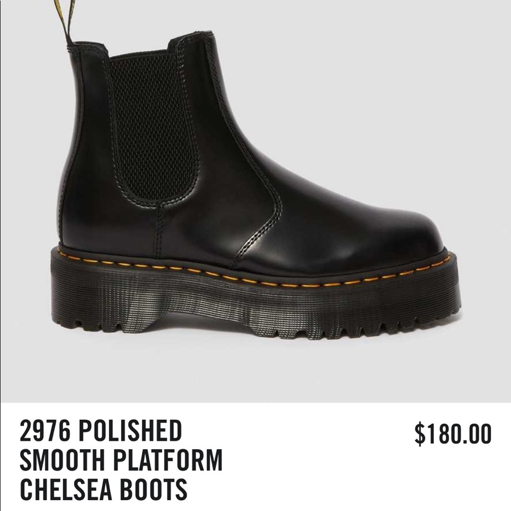 Doc Marten platform Chelsea boots
